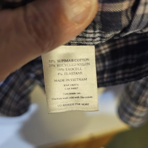 Faherty Men's Blue Checkered Shirt - Picture 7 of 8